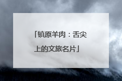 镇原羊肉：舌尖上的文旅名片