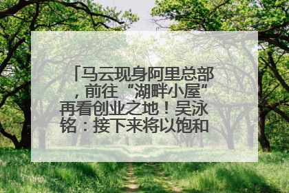 马云现身阿里总部，前往“湖畔小屋”再看创业之地！吴泳铭：接下来将以饱和式投入的打法，聚焦于几大核心战役