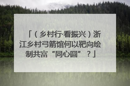（乡村行·看振兴）浙江乡村弓箭馆何以靶向绘制共富“同心圆”？