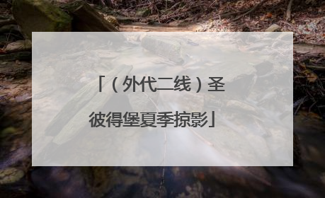 （外代二线）圣彼得堡夏季掠影