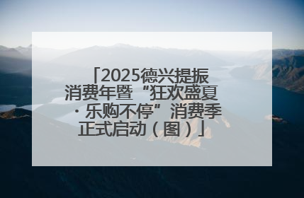 2025德兴提振消费年暨“狂欢盛夏・乐购不停”消费季正式启动（图）