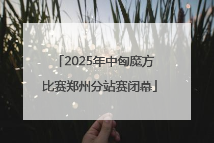 2025年中匈魔方比赛郑州分站赛闭幕