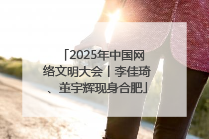 2025年中国网络文明大会丨李佳琦、董宇辉现身合肥