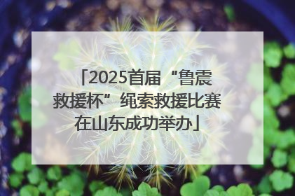 2025首届“鲁震救援杯”绳索救援比赛在山东成功举办