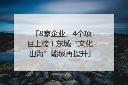 8家企业、4个项目上榜！东城“文化出海”能级再提升