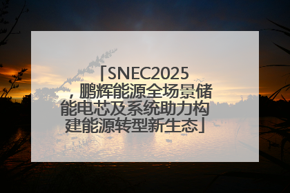 SNEC2025，鹏辉能源全场景储能电芯及系统助力构建能源转型新生态